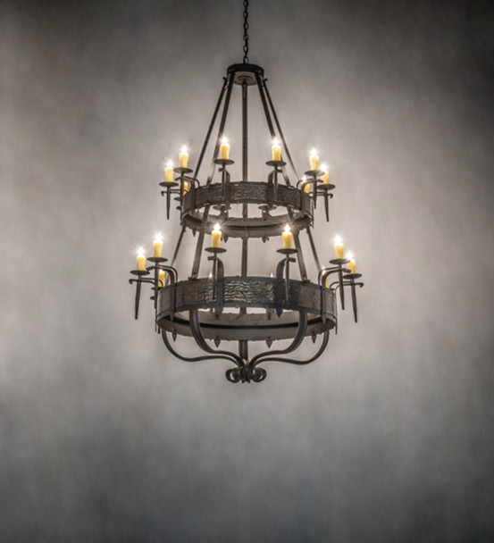 Meyda 48" Wide Costello 20 Light Two Tier Chandelier