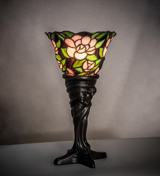 Meyda 15" High Begonia Mini Lamp