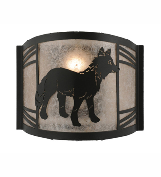 Meyda 12" Wide Fox On The Loose Right Wall Sconce