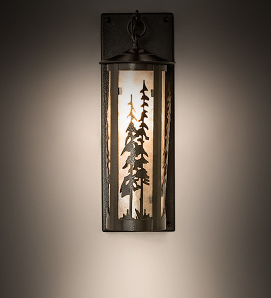 Meyda 5" Wide Fulton Tall Pines Hanging Wall Sconce