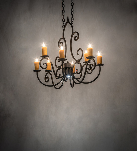 Meyda 36" Long Clifton 8 Light Chandelier