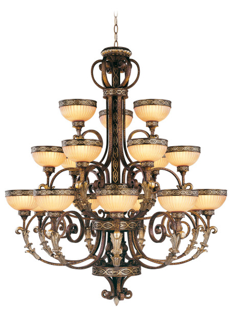 Livex Lighting 18 Light Pbz Chandelier - 8539-64