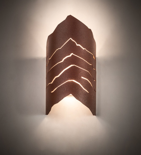 Meyda 8" Wide Wavey Wall Sconce