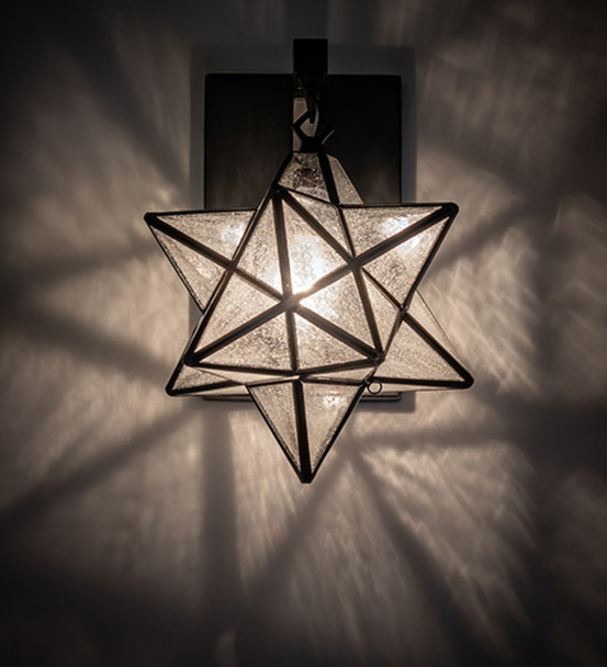 Meyda 9" Wide Moravian Star Wall Sconce