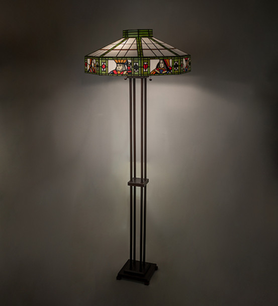 Meyda 61" High Poker Face Floor Lamp