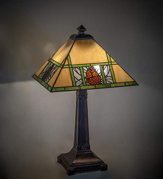 Meyda 24" High Pinecone Ridge Table Lamp