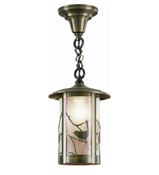 Meyda 8" Wide Fulton Song Bird Mini Pendant