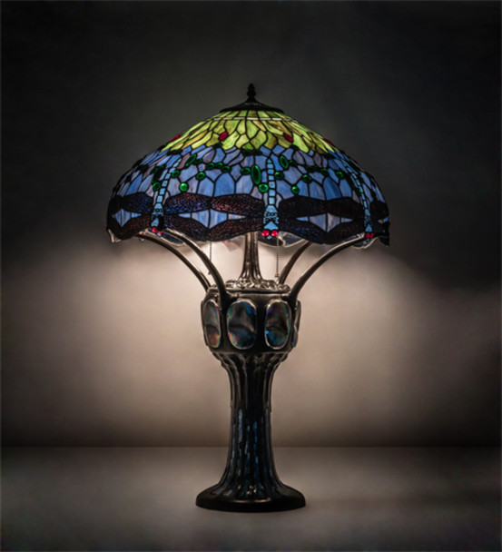 Meyda 33" High Hanginghead Dragonfly Table Lamp