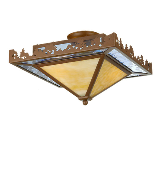 Meyda 16" Square Lake Flushmount