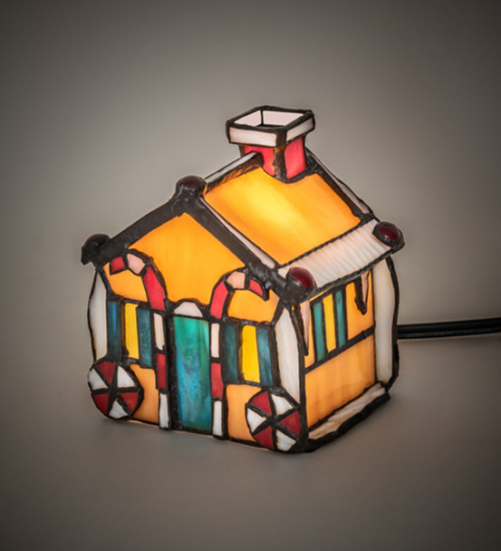 Meyda 4.5" High Gingerbread House Accent Lamp