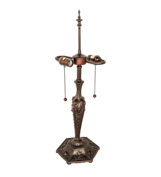 Meyda 25" High Lion Head 2 Light "s" Cluster Table Base