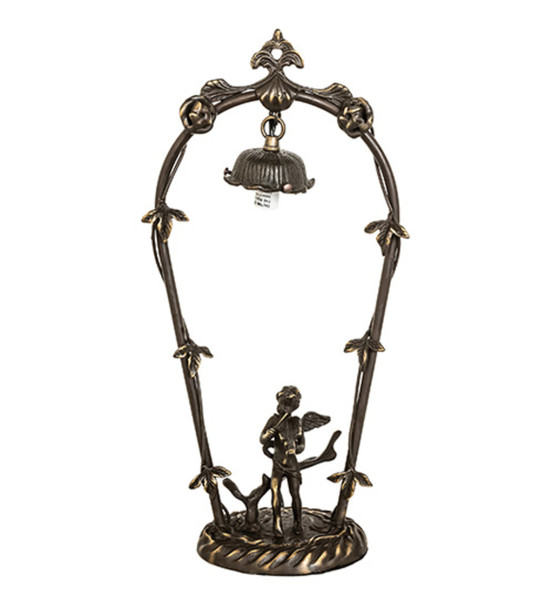 Meyda 19" High Cherub With Violin Mini Lamp