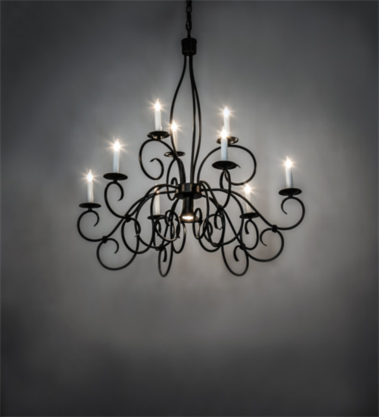 Meyda 36" Wide Grace 10 Light Two Tier Chandelier - 227102