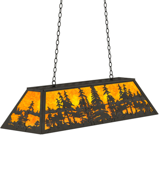 Meyda 48" Long Tall Pines Oblong Pendant - 234661