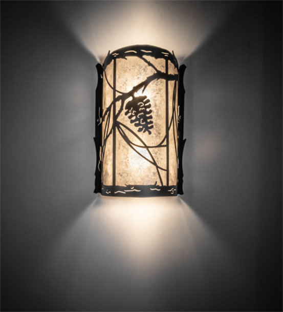 Meyda 10" Wide Whispering Pines Wall Sconce - 241457