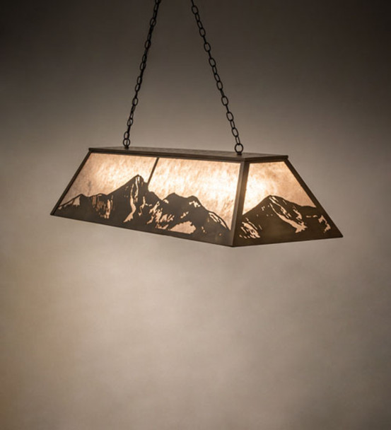 Meyda 61" Long Mountain Range Oblong Pendant - 249972