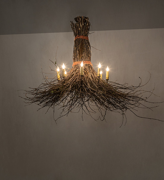 Meyda 36" Wide Twigs 8 Light Chandelier - 251958