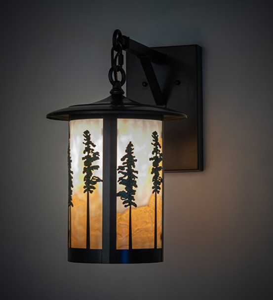 Meyda 10" Wide Fulton Tall Pines Wall Sconce - 260345