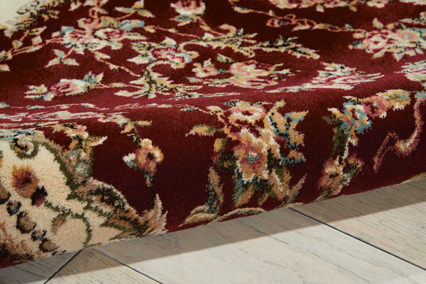 Nourison Bordeaux BOR01 Burgundy Area Rugs