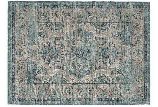 Dalyn Marbella MB5 Mineral Blue Machine Made Area Rugs