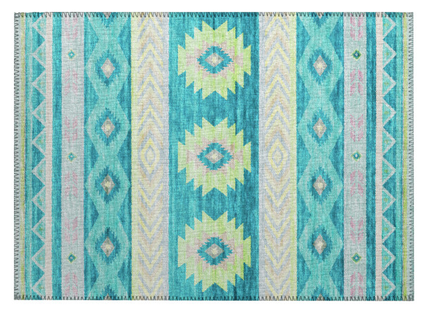 Dalyn Phoenix PH3 Teal Machine Made Area Rugs