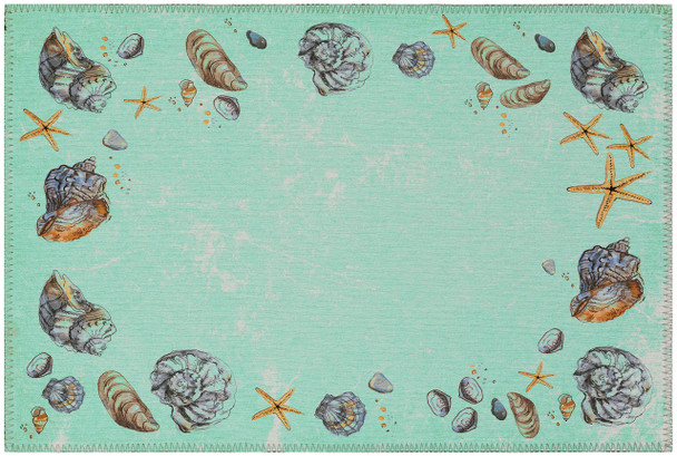 Dalyn Seabreeze SZ9 Lagoon Machine Made Area Rugs