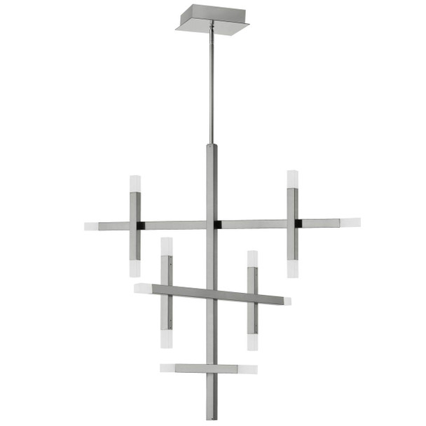 Dainolite 42w Chandelier, Pc W/ Frosted Acrylic Diff - ACS-3656C-PC-FR