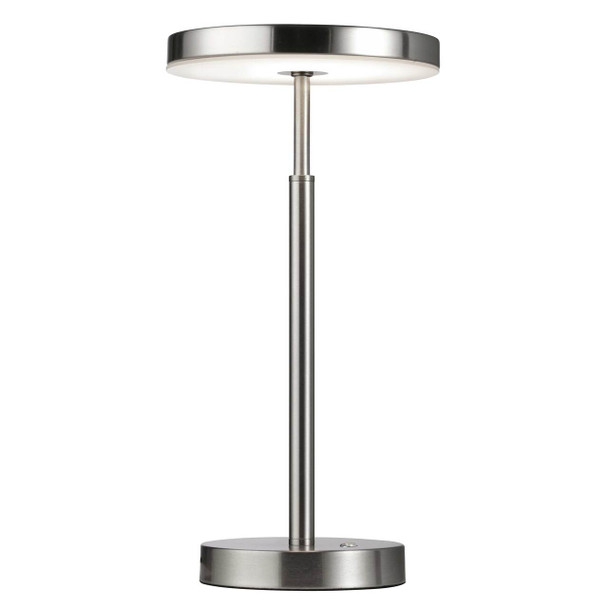 Dainolite 10w Table Lamp, Sn W/ Wh Acrylic Diff - FCE-1510LEDT-SN