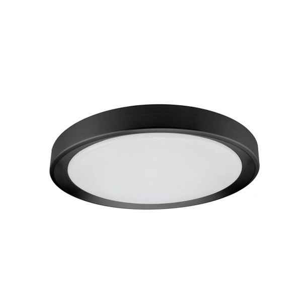 Dainolite 24w Flushmount, Sb  W/ Wh Diffuser - FYN-1224LEDFH-SB