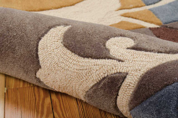 Nourison Contour CON01 Multicolor Area Rugs