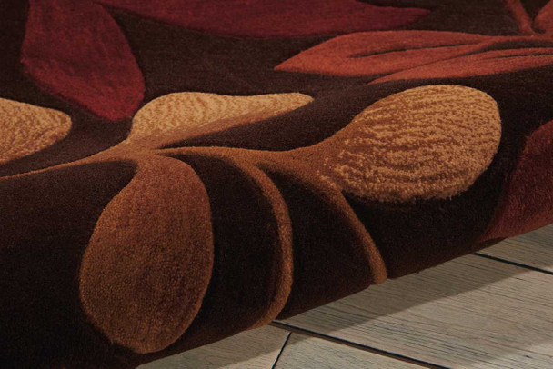 Nourison Contour CON02 Chocolate Area Rugs