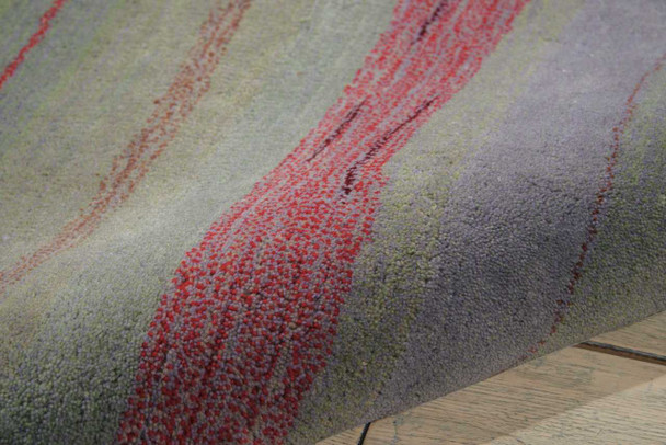 Nourison Contour CON15 Flame Area Rugs