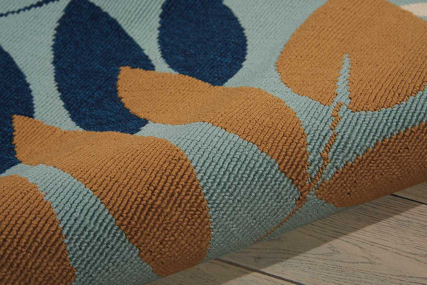 Nourison Caribbean CRB06 Blue Area Rugs