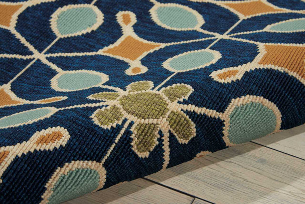 Nourison Caribbean CRB07 Navy Area Rugs