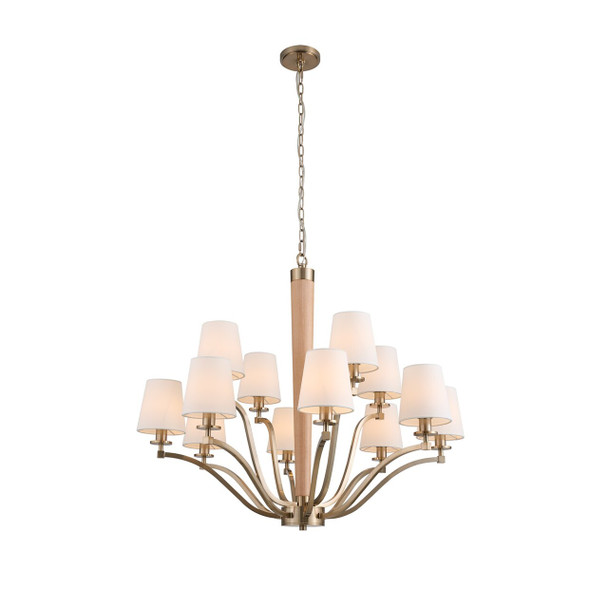 Kalco Curva 2 Tier Chandelier - 518972BCG