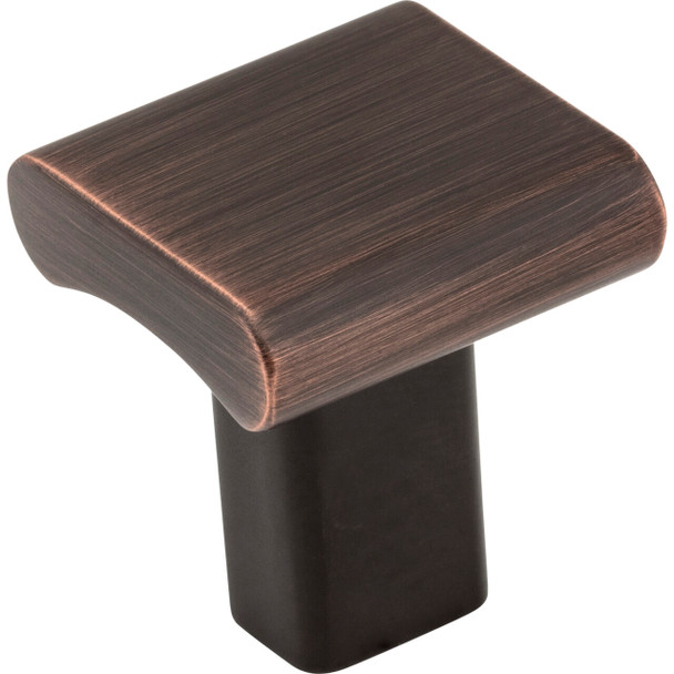 1" Overall Length Square Park Cabinet Knob