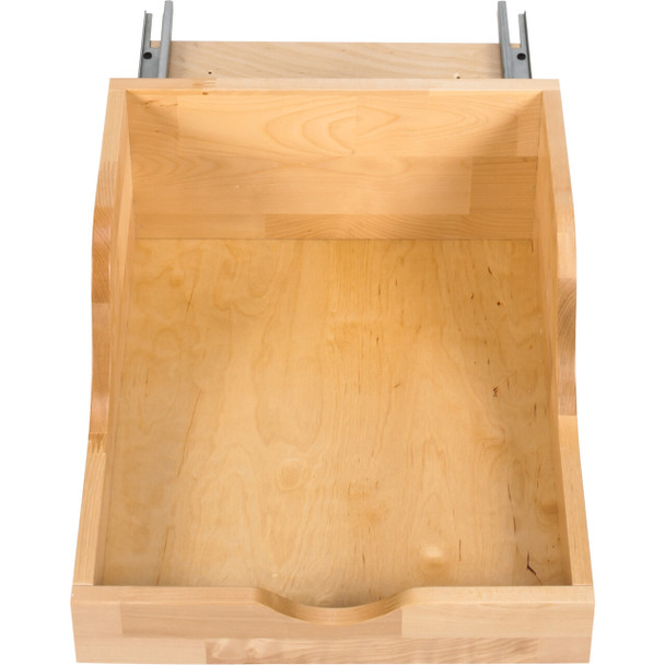 18" Wood High Back Rollout For Vanity Depth