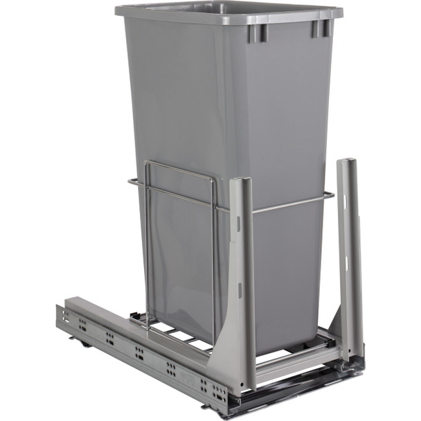 50qt Wire Single Trashcan Pullout With Soft-close Slides