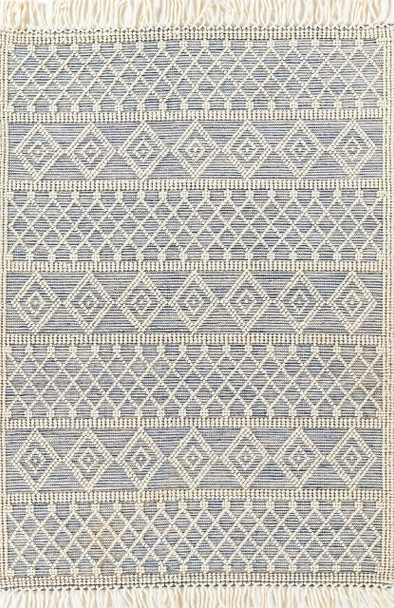 Momeni Boulder BOU-4 Blue Hand Woven Area Rugs