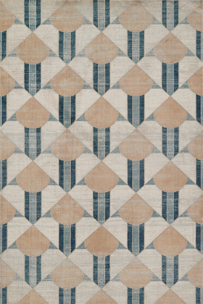Momeni Edition EDI-1 Blue Machine Made Area Rugs
