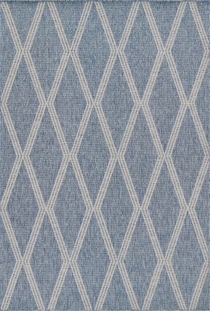 Momeni Hampton HAM-5 Blue Machine Made Area Rugs