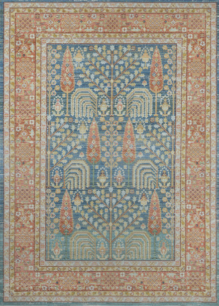Momeni Isabella ISA-8 Blue Machine Made Area Rugs