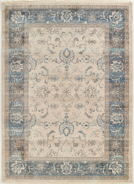 Momeni Izmir IZ-02 Blue Machine Made Area Rugs