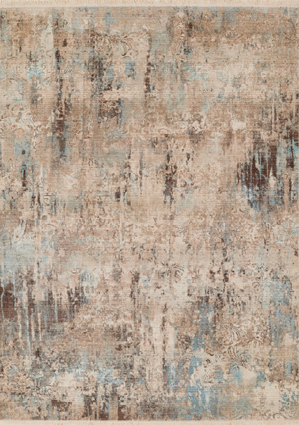 Momeni Izmir IZ-05 Blue Machine Made Area Rugs
