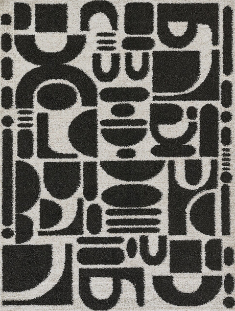 Novogratz Kaia KAI-2 Black Machine Made Area Rugs