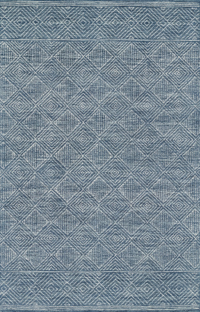 Momeni Mallorca MRC-7 Denim Hand Hooked Area Rugs