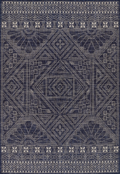 Momeni Riviera RV-03 Navy Machine Made Area Rugs