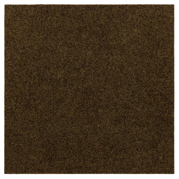 Needlepunch Carpet Tile Chestnut Machine Made Polyester Area Rug - 24"x24" 15pc Bx Square