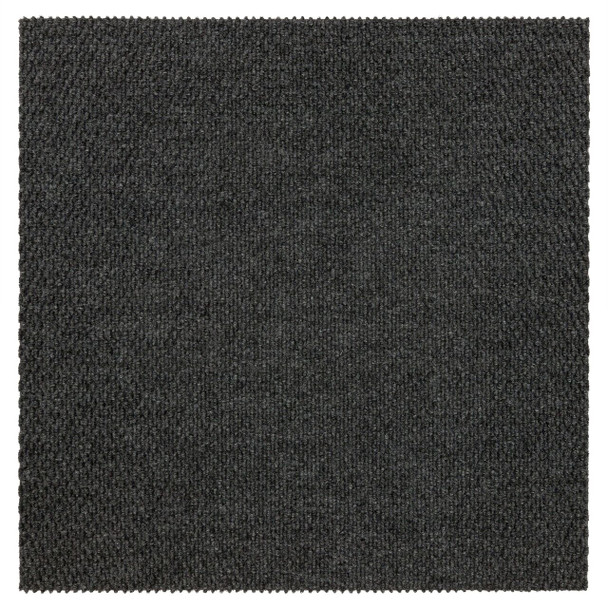 Needlepunch Carpet Tile Smoke Machine Made Polyester Area Rug - 24"x24" 10pc Bx Square