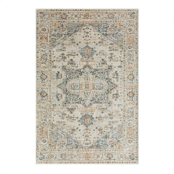 Amada Cream Machine Woven Polyester Area Rugs - EEGAT